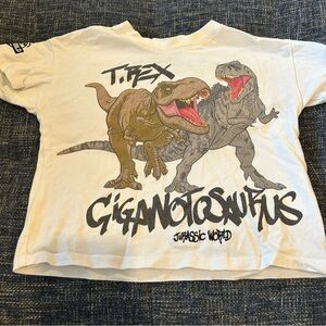 Cotton On Jurassic World Dinosaur Short Sleeve Tee Shirt White